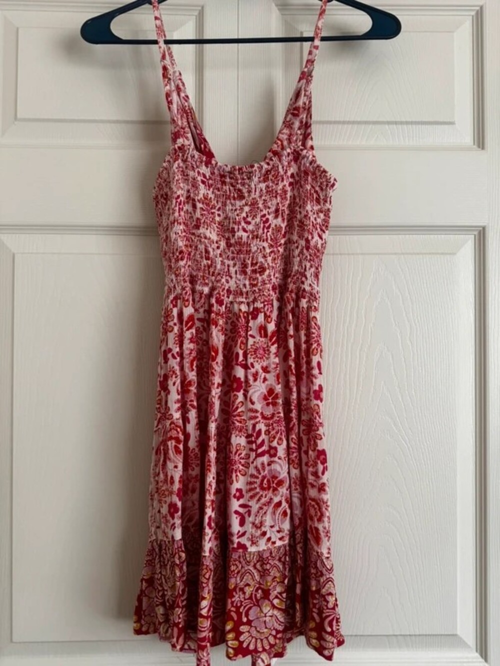 Pink floral dress